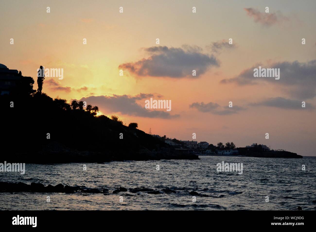 Sonnenuntergang in Zypern Stockfoto