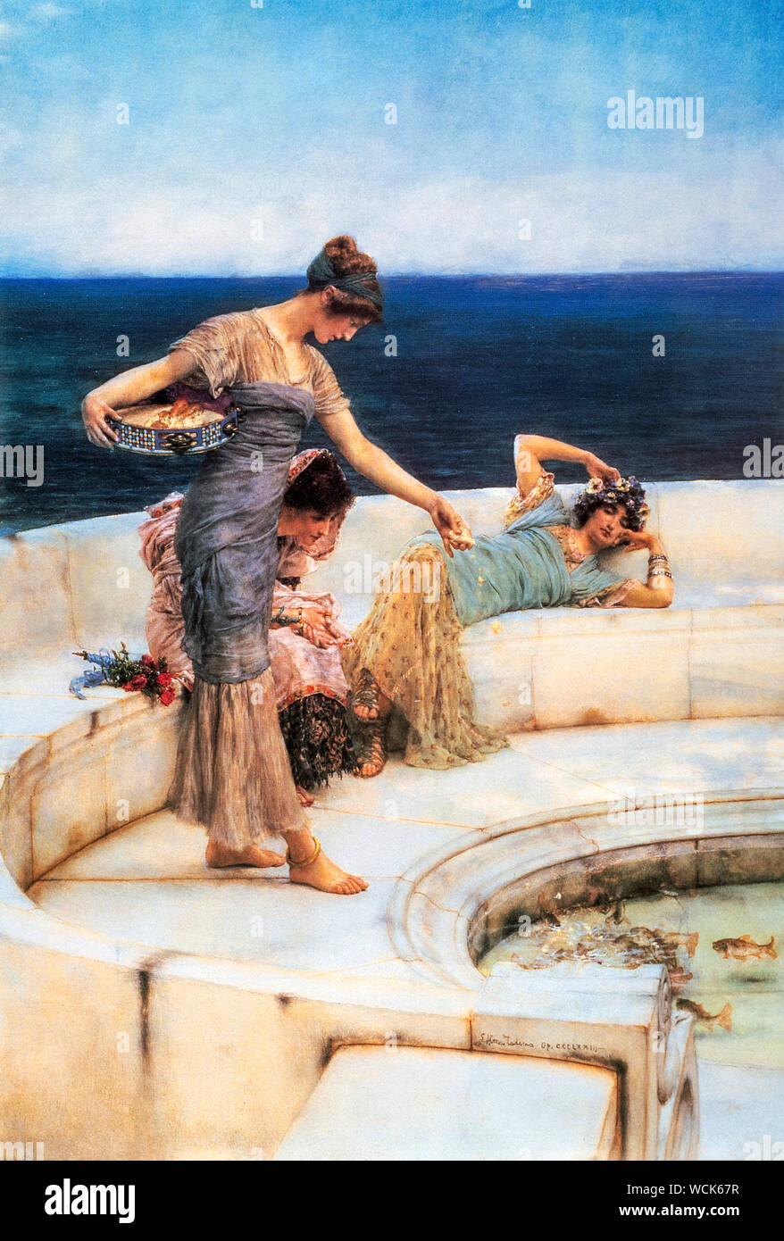 Lawrence Alma Tadema, Silber Favoriten, Malerei, 1903 Stockfoto