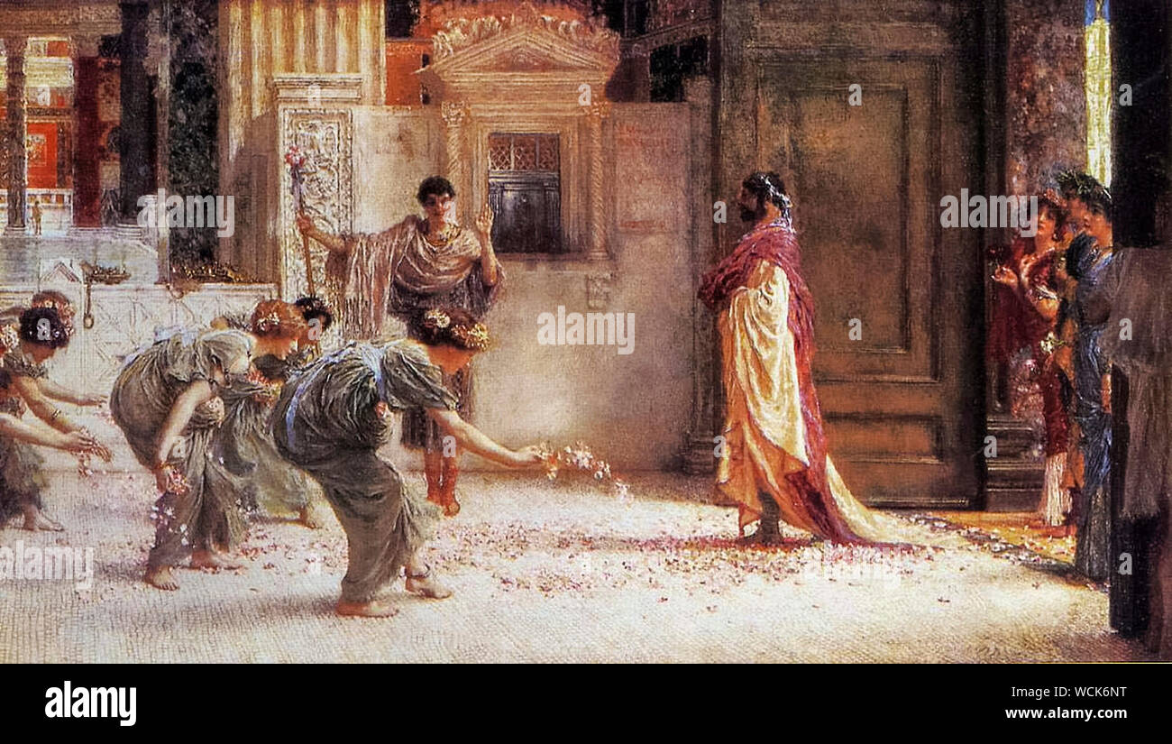 Lawrence Alma Tadema, Caracalla, Malerei, 1902 Stockfoto