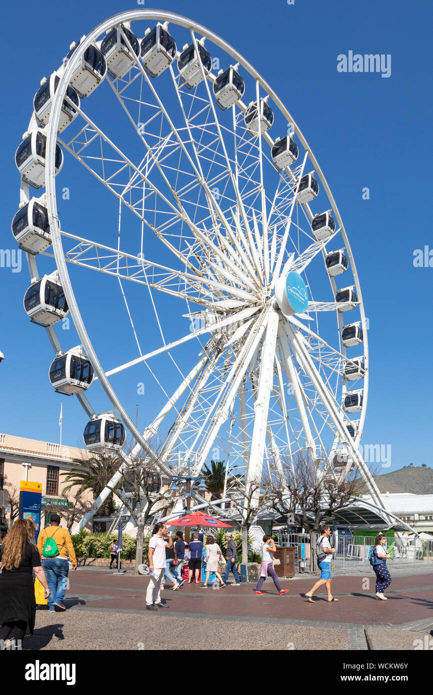 Das Kap Rad, ein großes Riesenrad an der V & A Waterfront, Cape Town, Western Cape, Südafrika Stockfoto