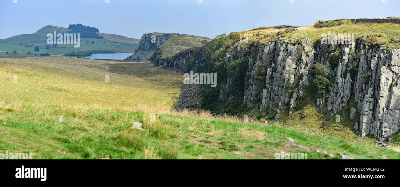 Hadrian's Wall signage Stockfoto