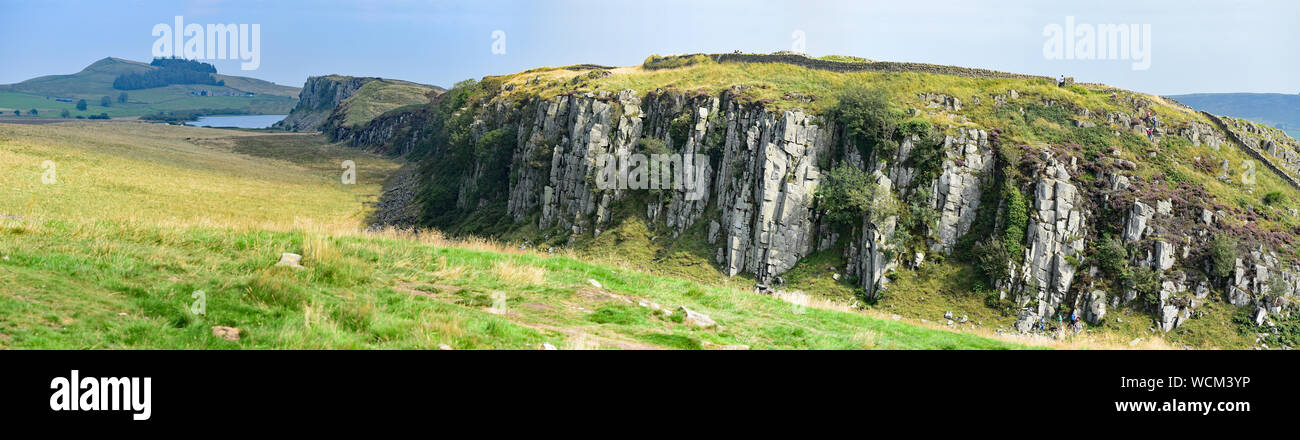 Crag Lough Spaziergang Stockfoto