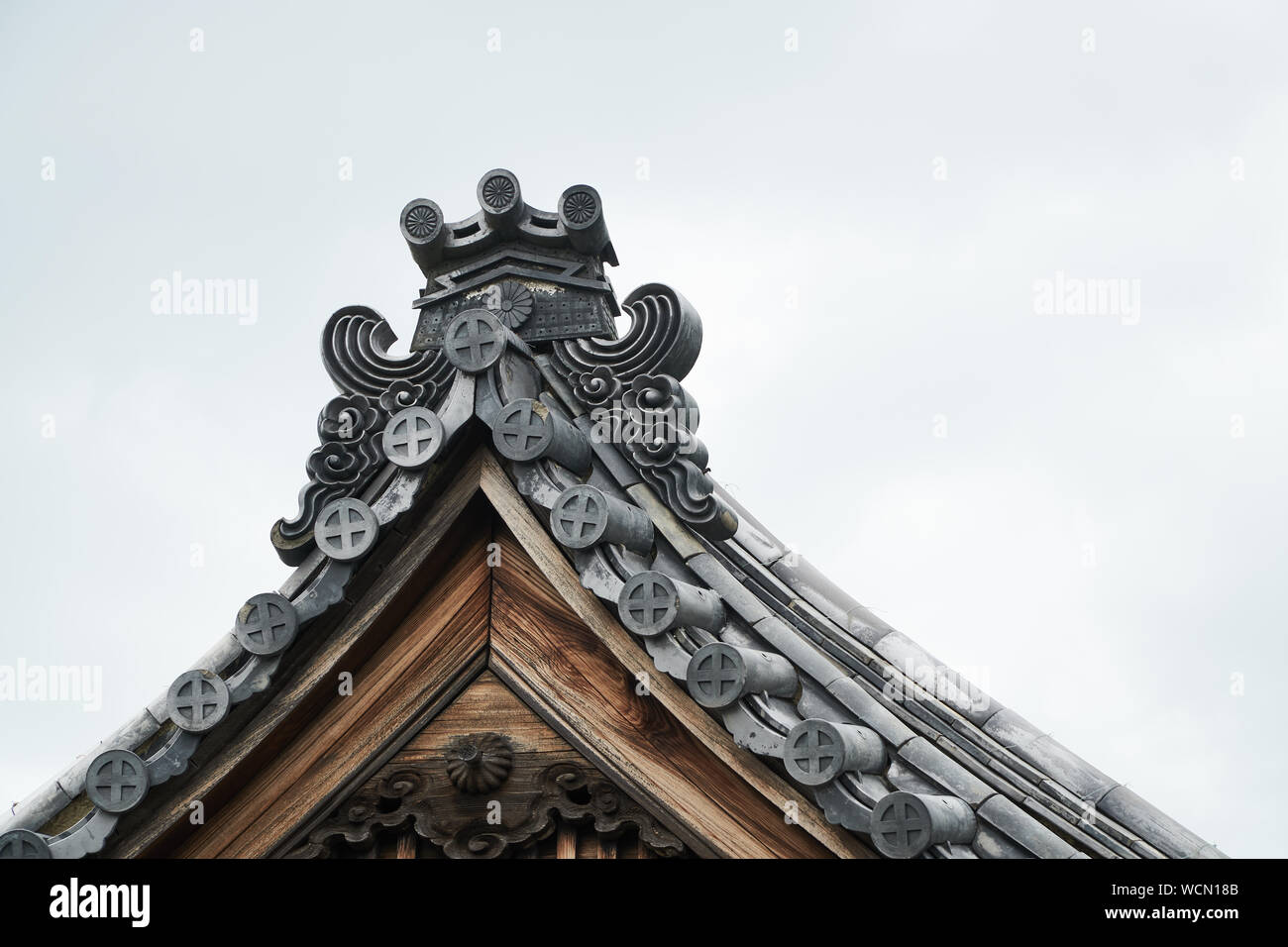 Top Giebel des japanischen Stil Haus Stockfoto