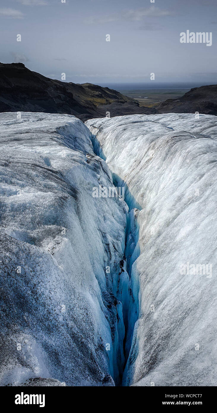 Sólheimajökull Gletscher Stockfoto