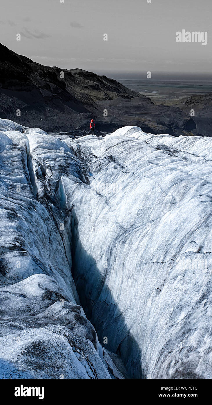 Sólheimajökull Gletscher Stockfoto