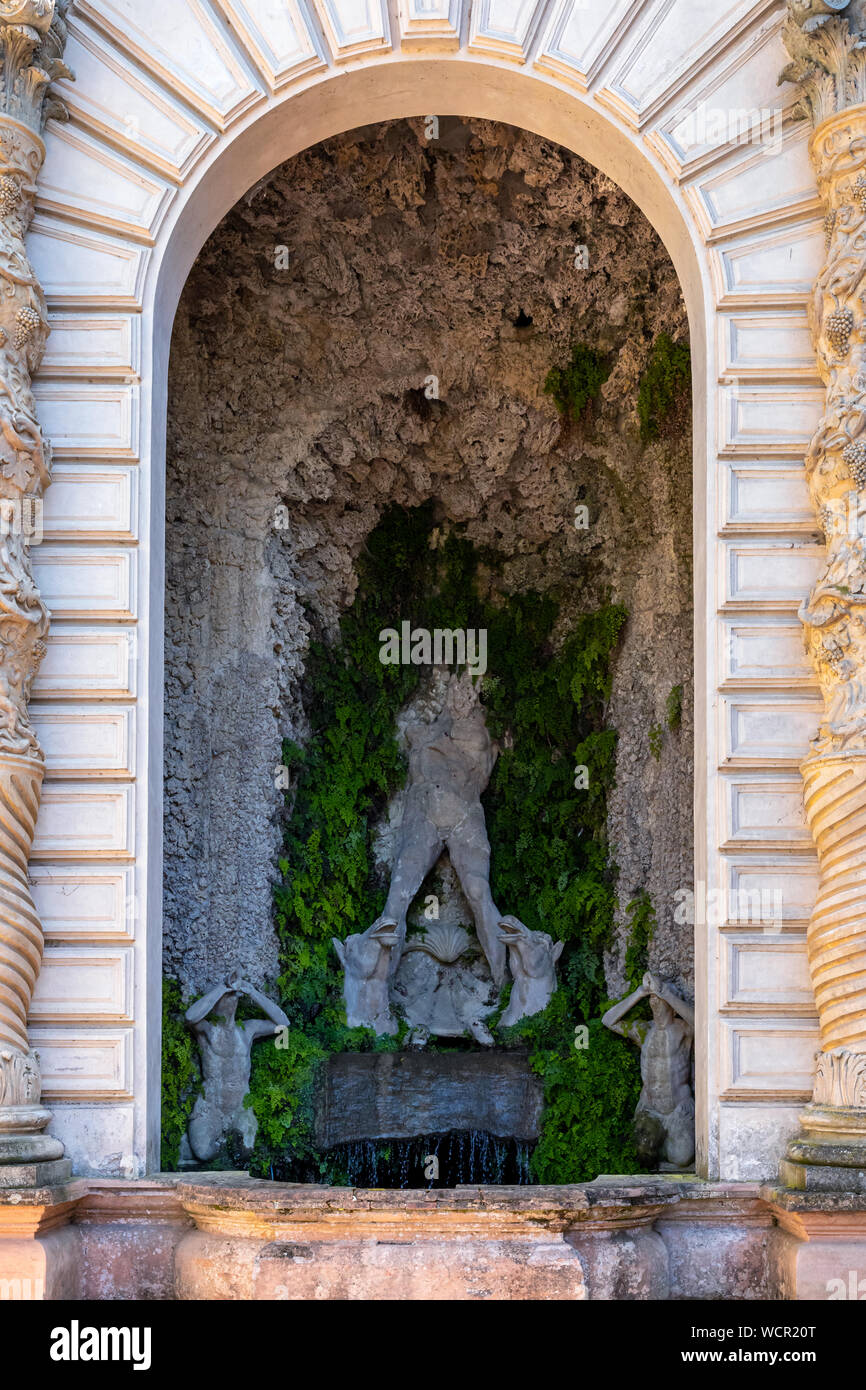 Der Brunnen der Proserpina, Villa d'Este, Tivoli, Latium, Italien