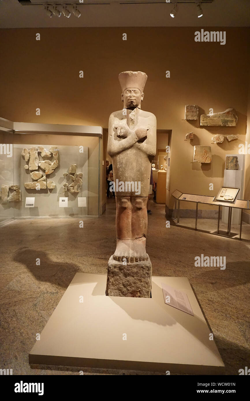 Ägyptische Entdeckungen, die in der Metropolitan Museum der Kunst, dem größten Kunstmuseum in den Vereinigten Staaten von Amerika Stockfoto