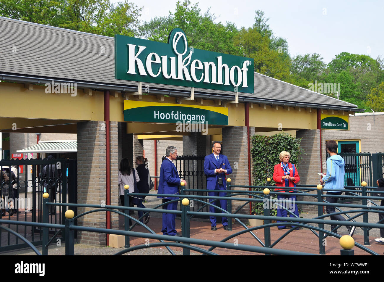 Eingang, Keukenhof, Niederlande, Europa Stockfoto