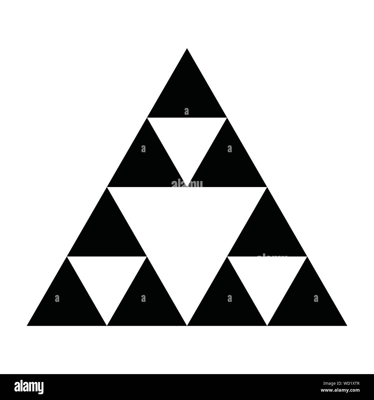 Sierpinski-dreieck Stockfoto
