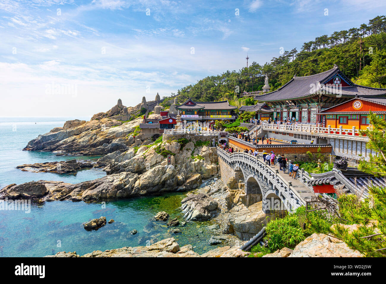 Haedong Yonggungsa Tempel in Busan, Südkorea. Stockfoto