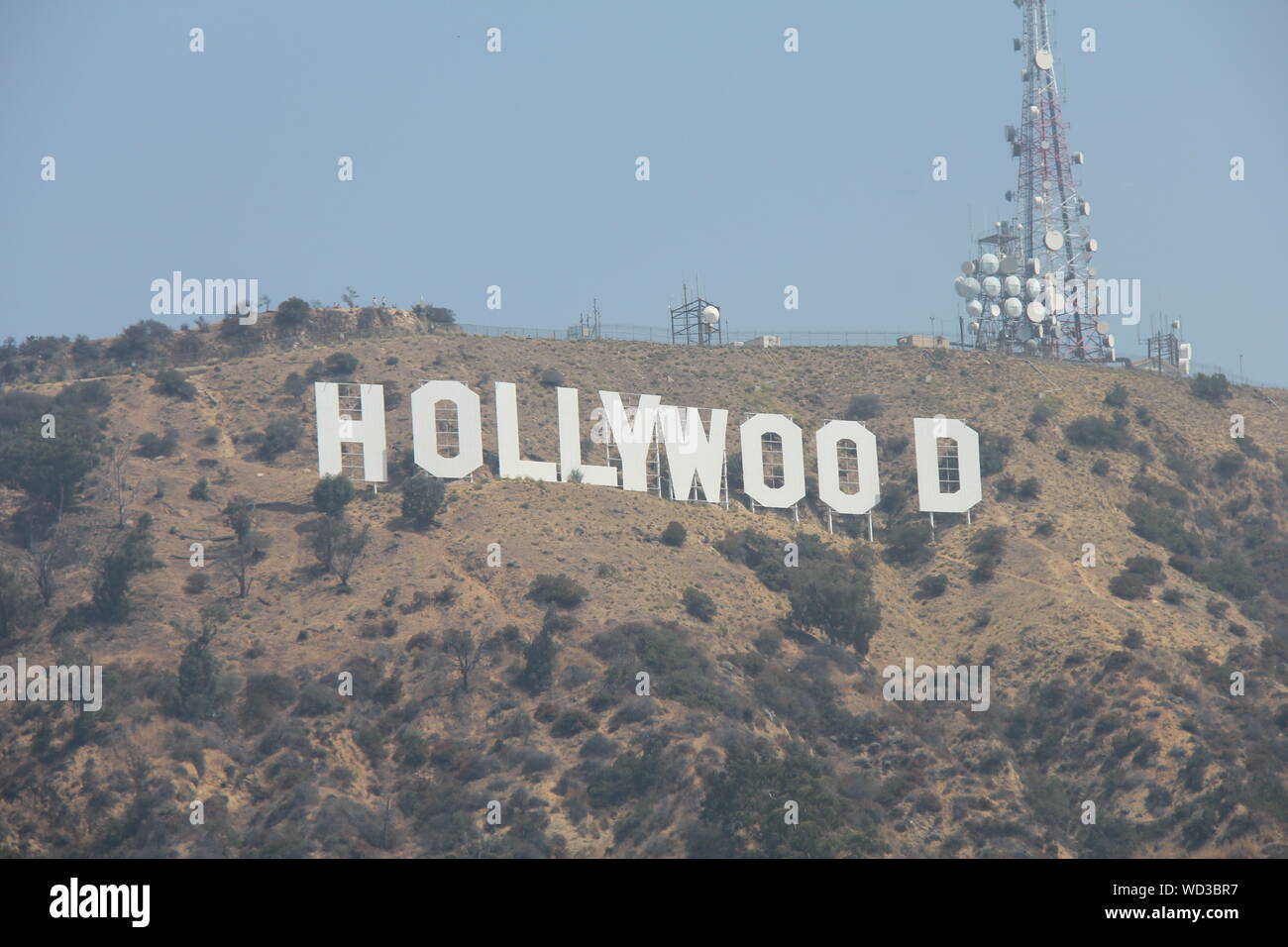 Hollywood Hills Anmelden Stockfoto
