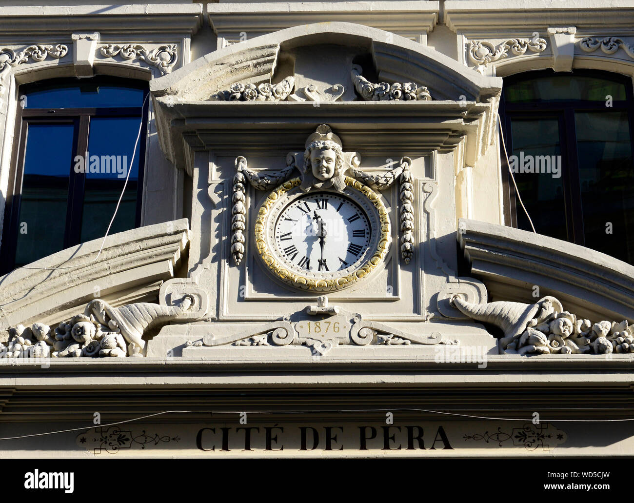 Eingang zum çiçek Pasajı (Blume) in Beyoglu, Istanbul. Stockfoto
