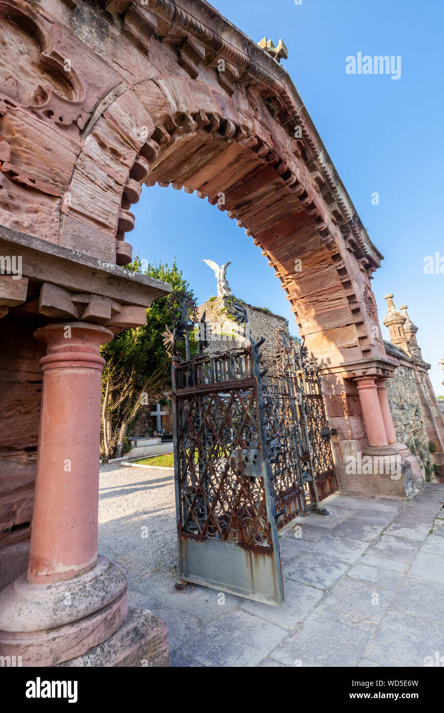 Friedhof von Comillas, Kantabrien, Spanien Stockfoto