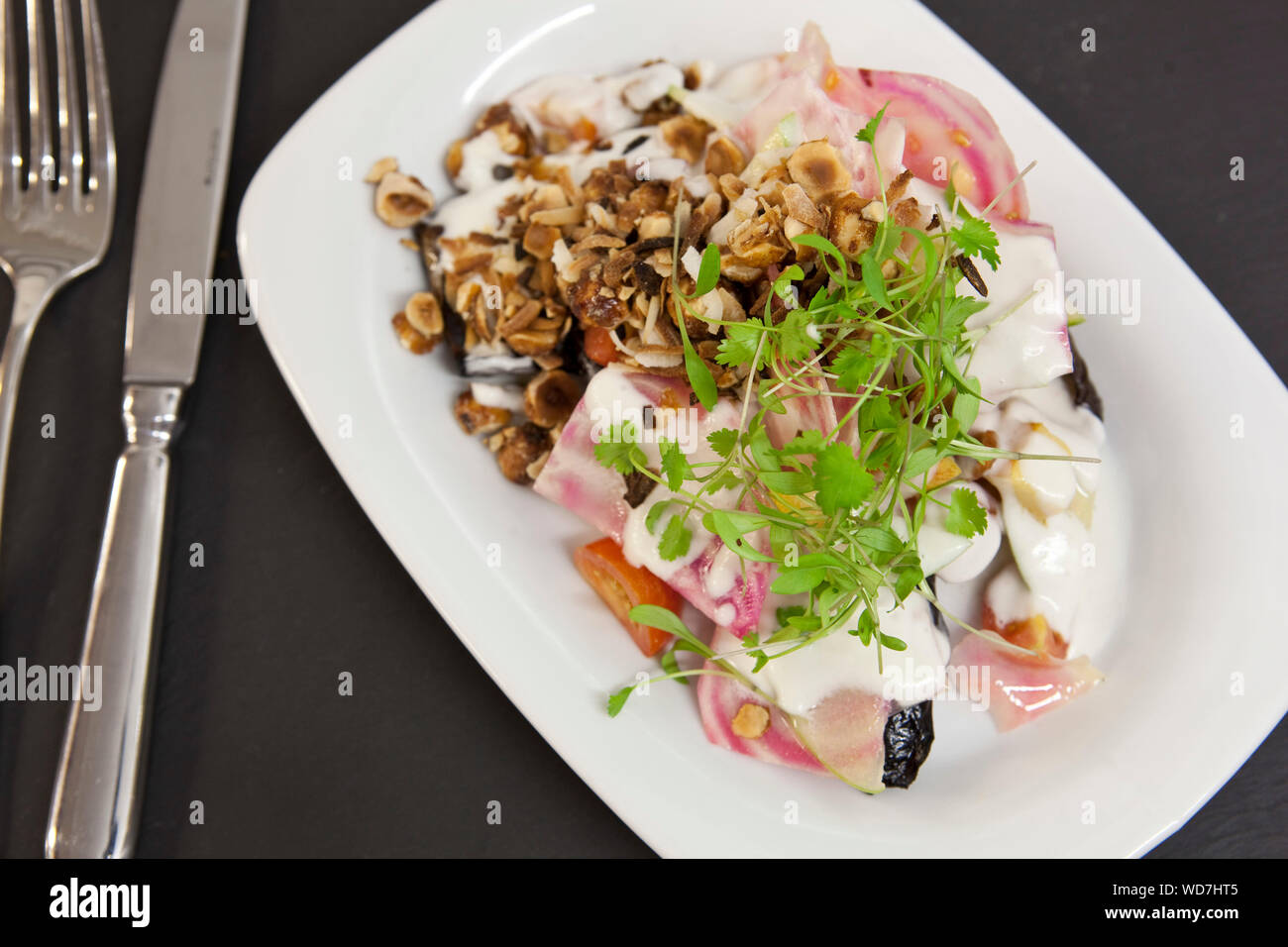 Gerösteter Butternut-Kürbis Stockfoto