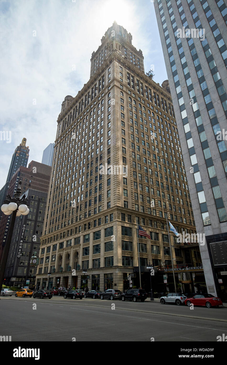 35 East Wacker die Juweliere Gebäude Chicago Illinois Vereinigte Staaten von Amerika Stockfoto