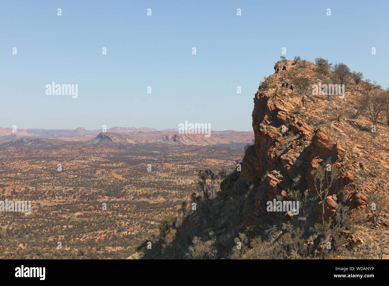 Blick von Euro Ridge, Larapinta Trail, West McDonnell Ranges, Northern Territory, Australien Stockfoto