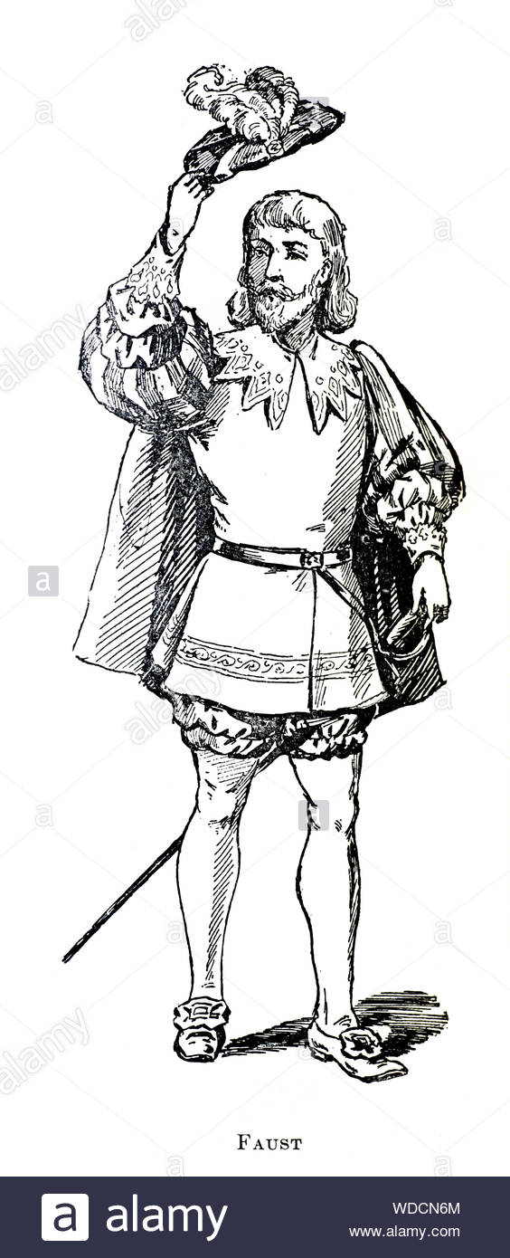 Faust, vintage Abbildung von 1900 Stockfoto Faust, vintage Abbildung von 1900 Stockfoto