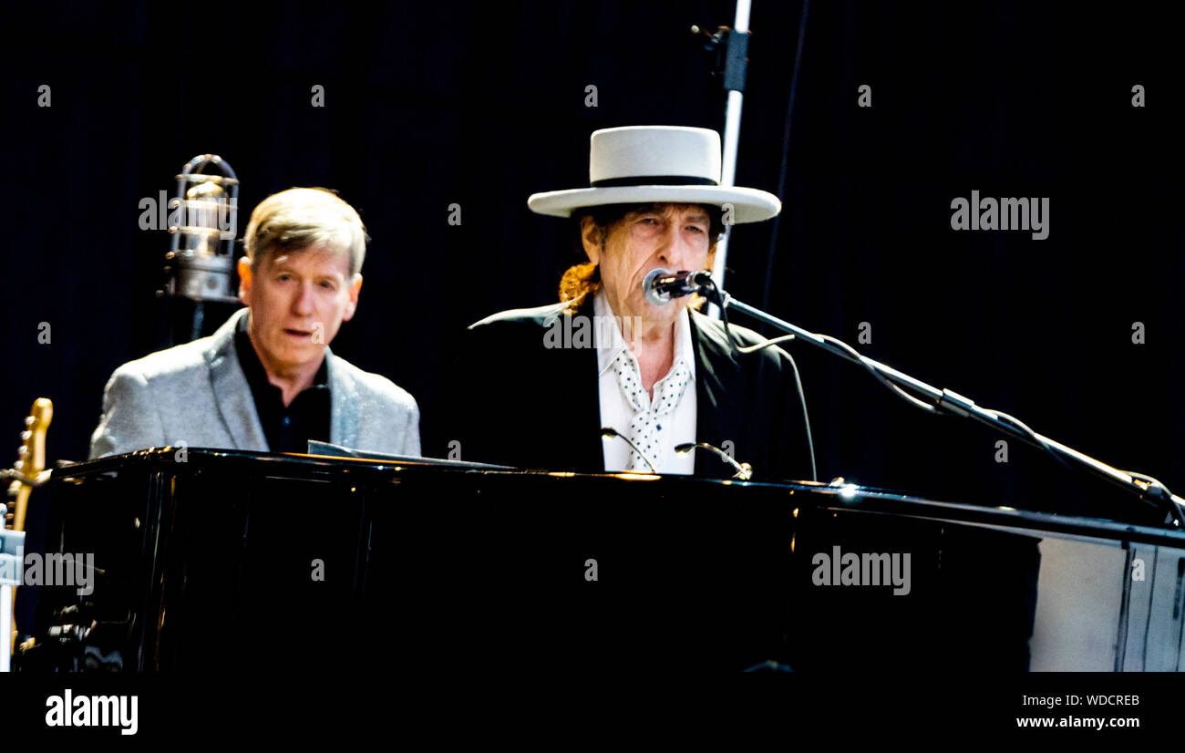 Bob Dylan führt in Nowlan Park, Kilkenny, Irland im Juli 2019 Stockfoto
