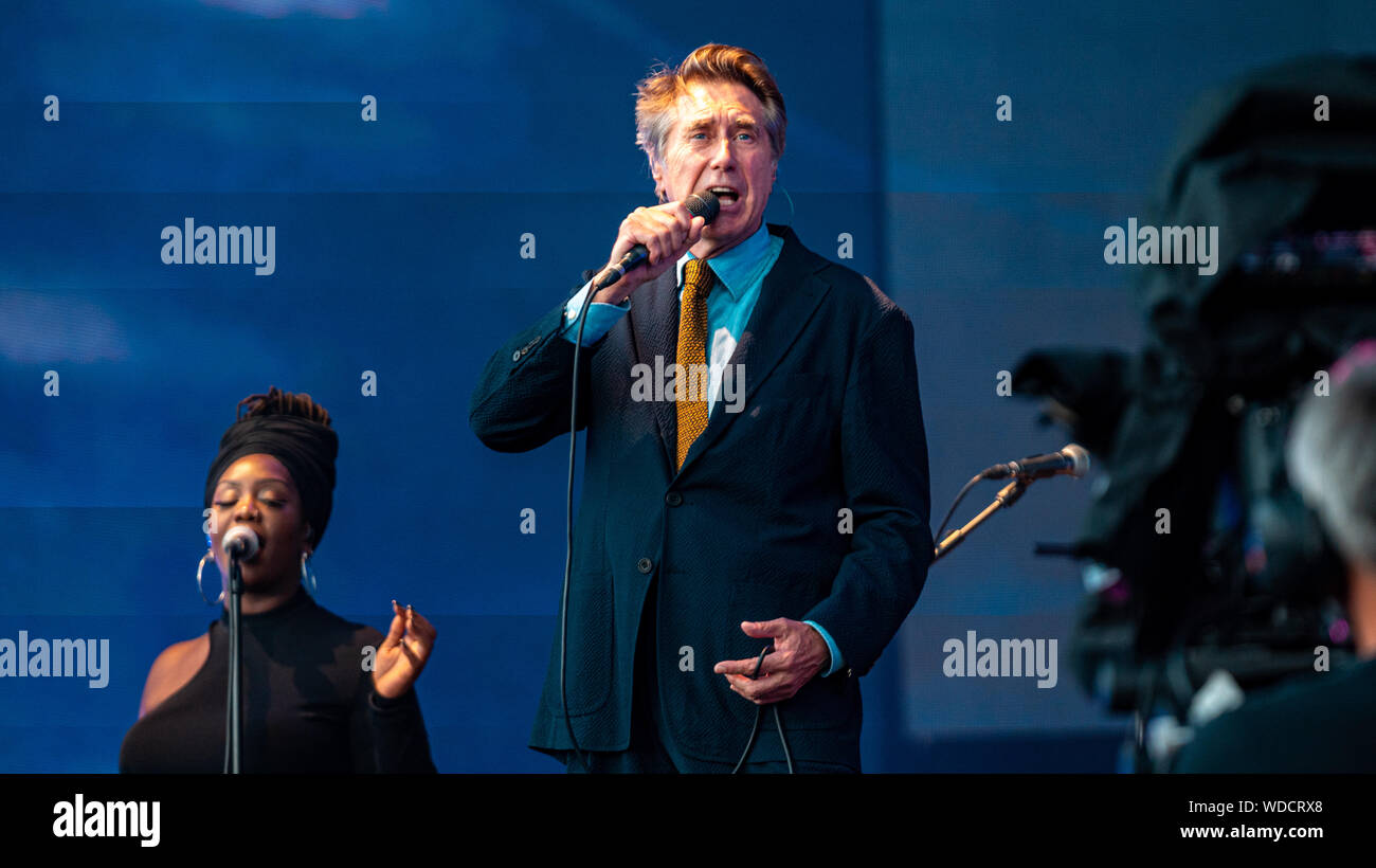 Bryan Ferry im Hyde Park in London, Juli 2019 Stockfoto