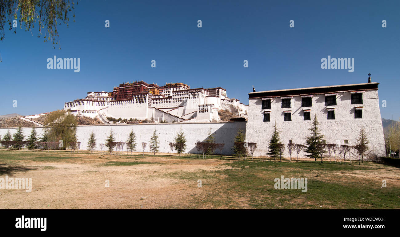 Der Potala-palast in Tibet. Stockfoto