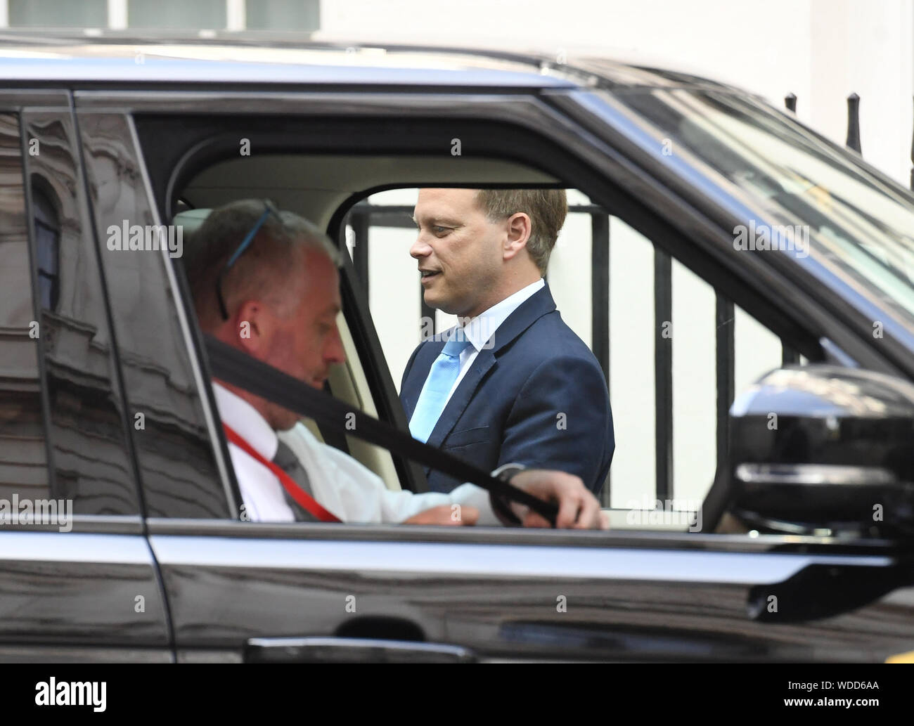 Verkehrsminister Grant Shapps in Downing Street, London. Stockfoto