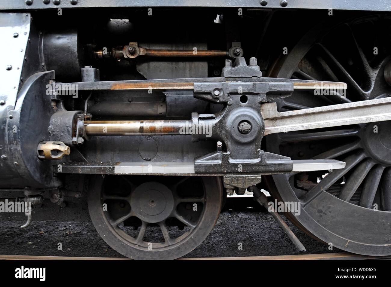 Kreuzkopf Montage von Great Western Lokomotive 6998 Burton Agnes Hall in Didcot Railway Centre, Oxfordshire Stockfoto