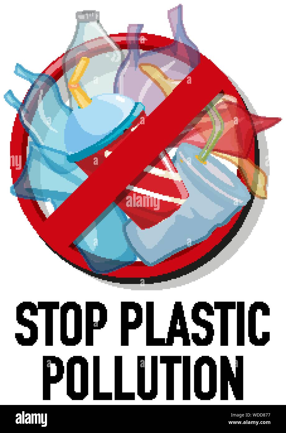 Plakat Design ohne Kunststoff Abbildung Stock Vektor