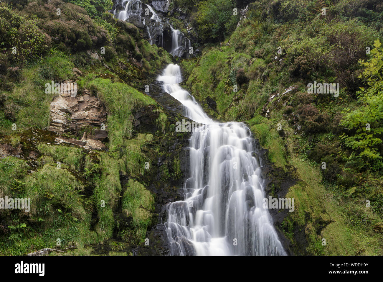 Assaranca Wasserfall im County Donegal, Irland. Stockfoto