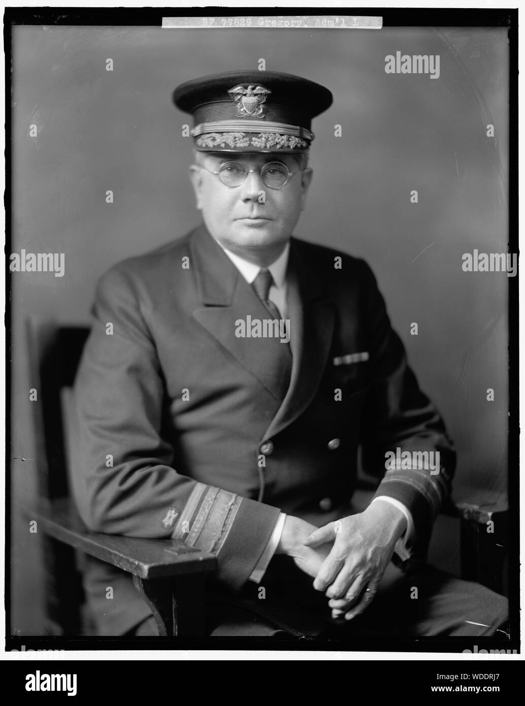 GREGORY, L. ADMIRAL Abstract / Medium: 1 Negativ: Glas 8 x 10 in. oder kleiner Stockfoto
