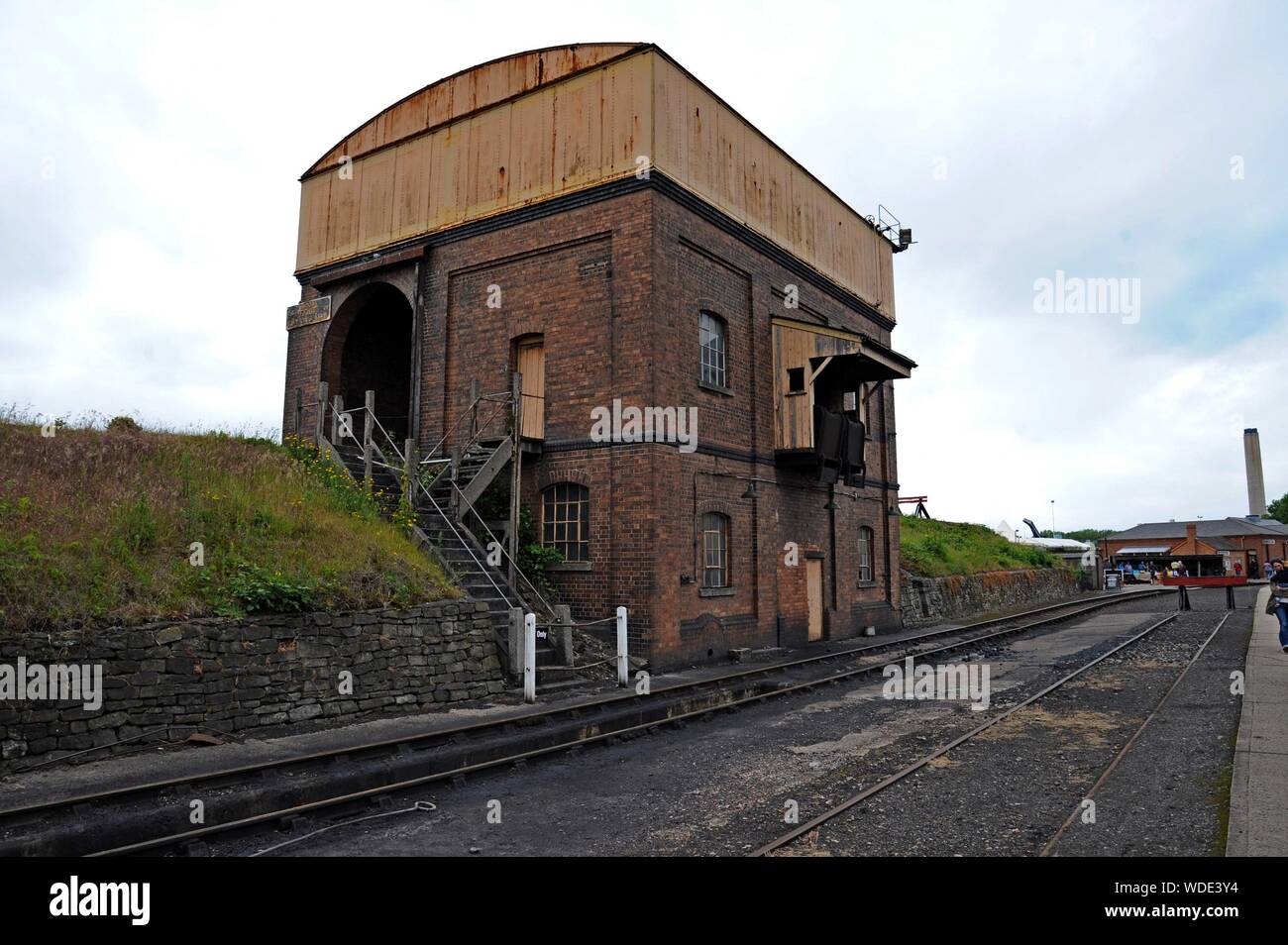 Die coaling Bühne für das Laden von Kohle in die Lokomotiven in Didcot Railway Centre, Oxfordshire Stockfoto