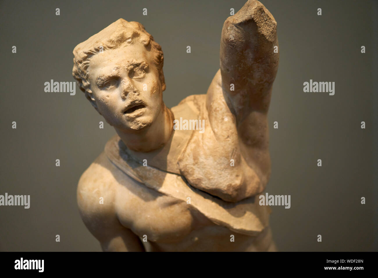 Antike griechische und römische Skulptur im Nationalen Archäologischen Museum in Athen Stockfoto