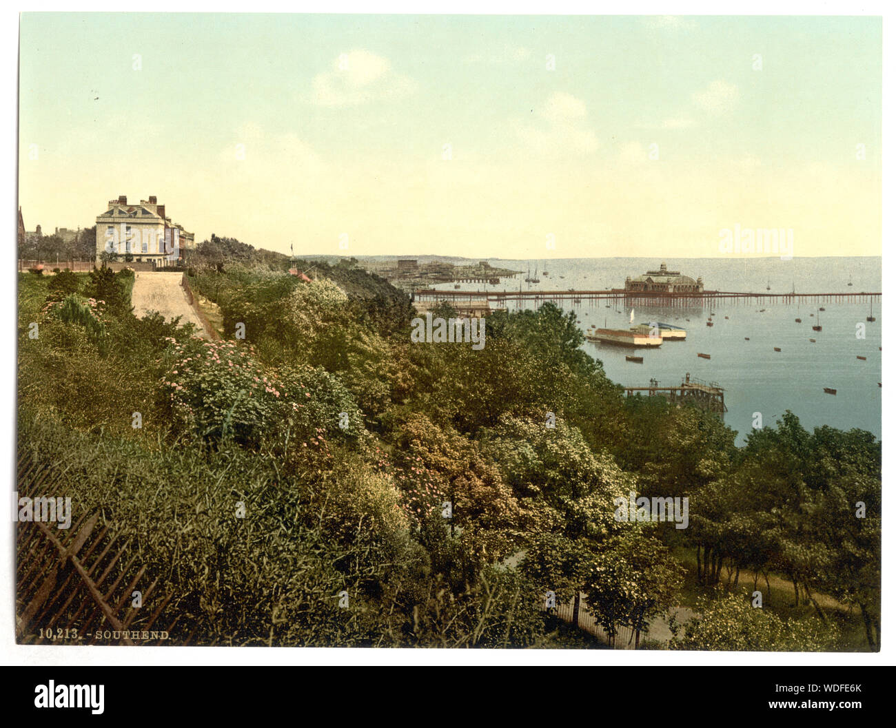 Allgemeine Ansicht, Southend-on-Sea, England ist Teil von: Blick auf den Britischen Inseln, in der Photochrom Print Collection. Stockfoto