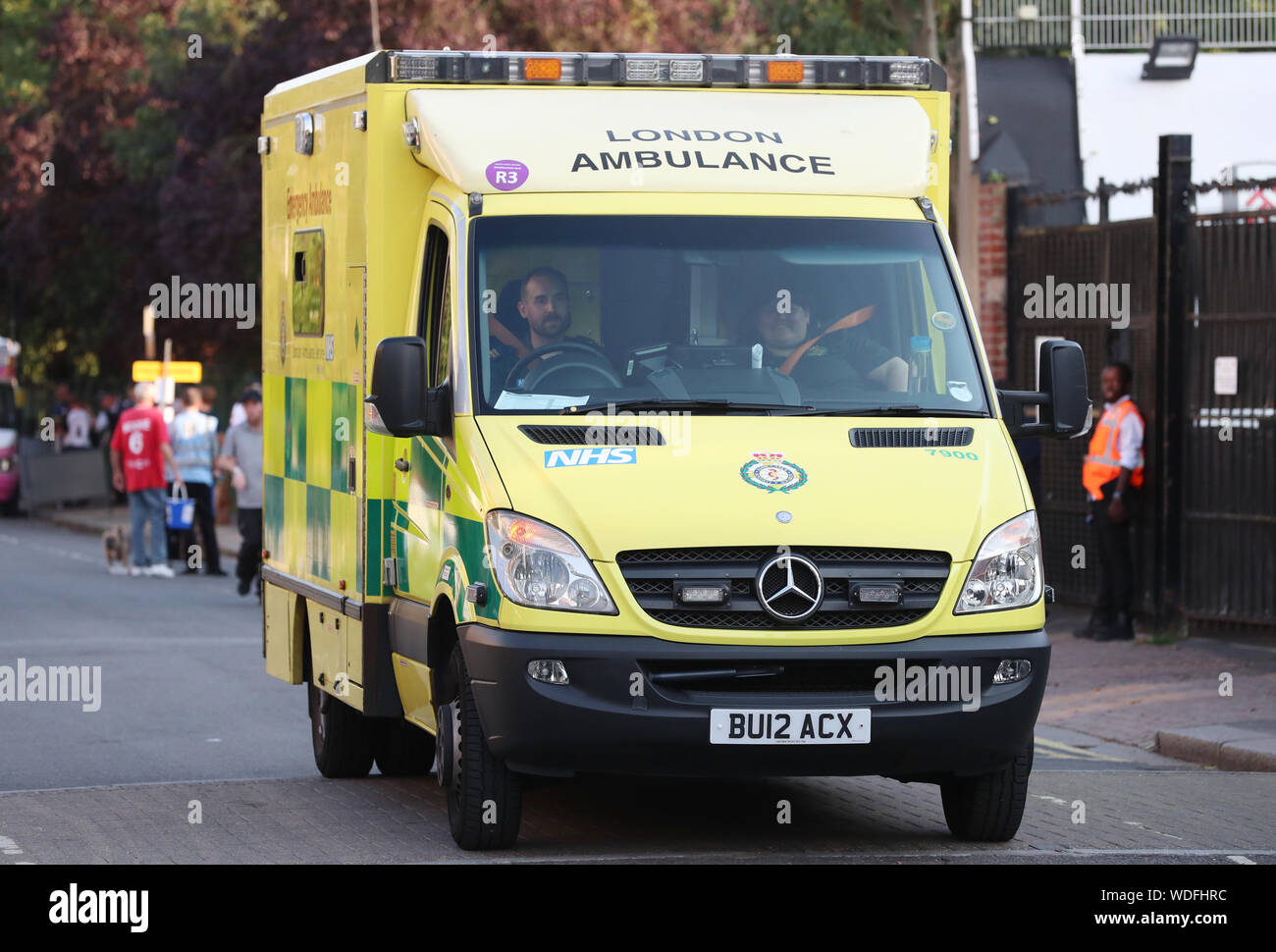 Ein London Ambulance in Fulham Stockfoto