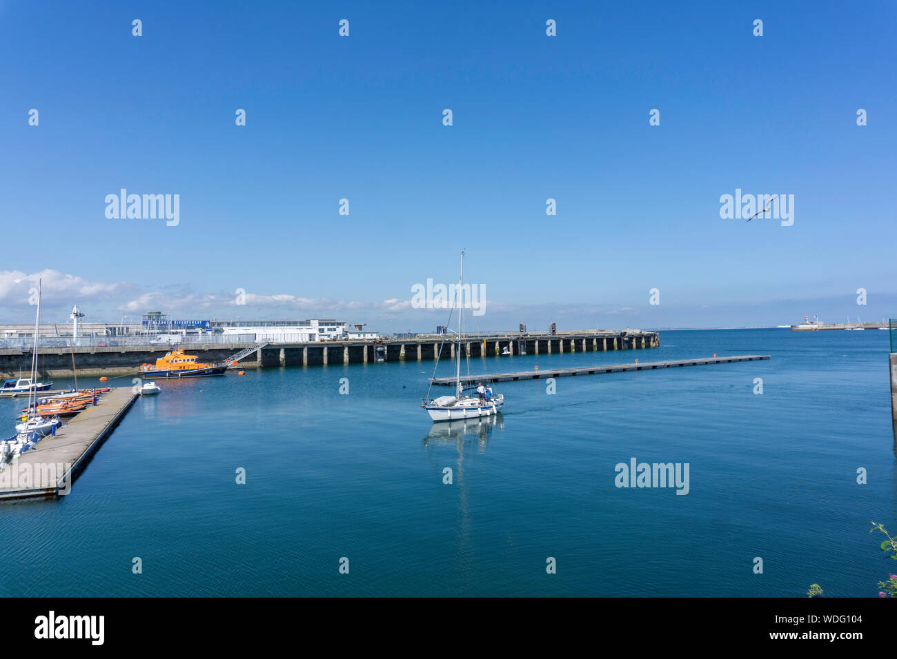 .Dun Laoghaire Hafen, Dublin. Irland. Stockfoto