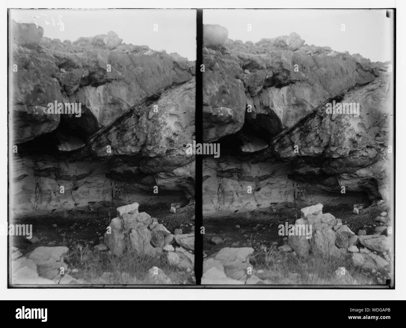 Geologie. Kalkstein Betten des Eozän Alter, Mashrafieh Abstract / Medium: G. Eric und Edith Matson Fotosammlung Stockfoto