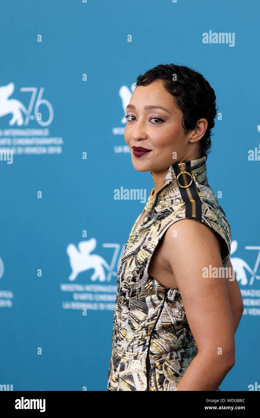 Italien, Lido di Venezia, 29. August 2019: Ruth Negga an fotoauftrag der Film "Ad Astra", Regisseur James Gray. 76. Filmfestival von Venedig Foto © ottavi Stockfoto