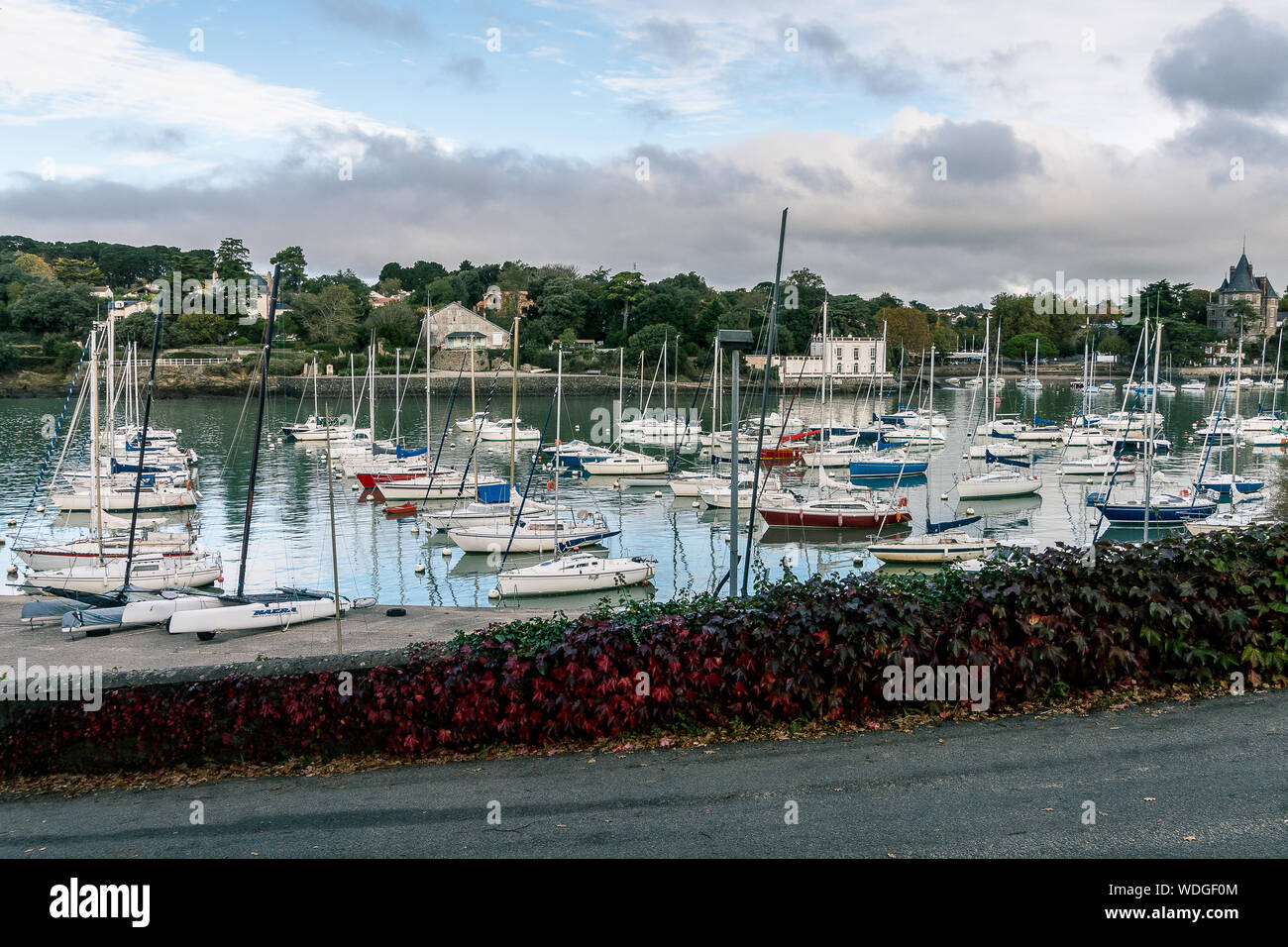 Hafen von Pornic in Frankreich Bretagne Stockfoto