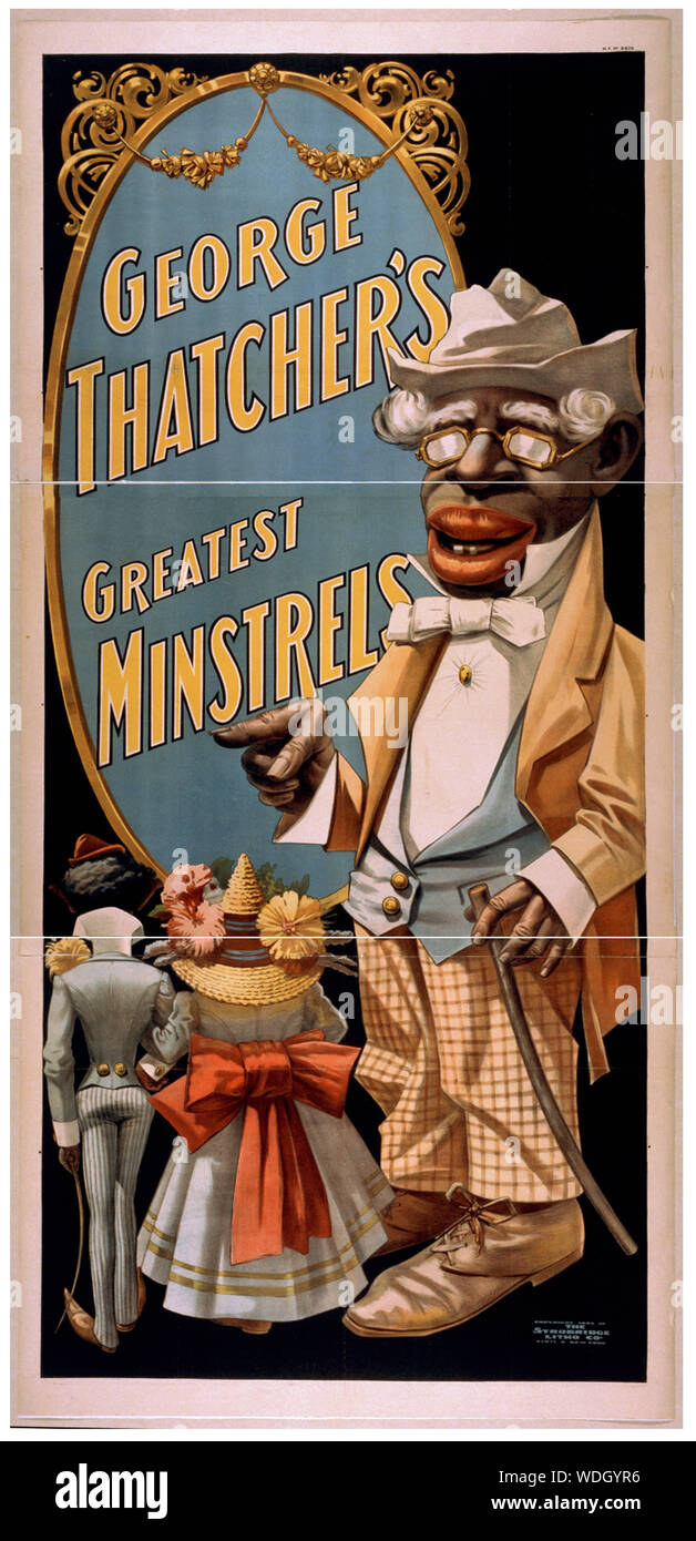 George Thatcher's grösste Minnesänger Abstract / Medium: 1 Drucken: Farbe Lithographie Blatt 213 x 101 cm. (Poster Format) Stockfoto