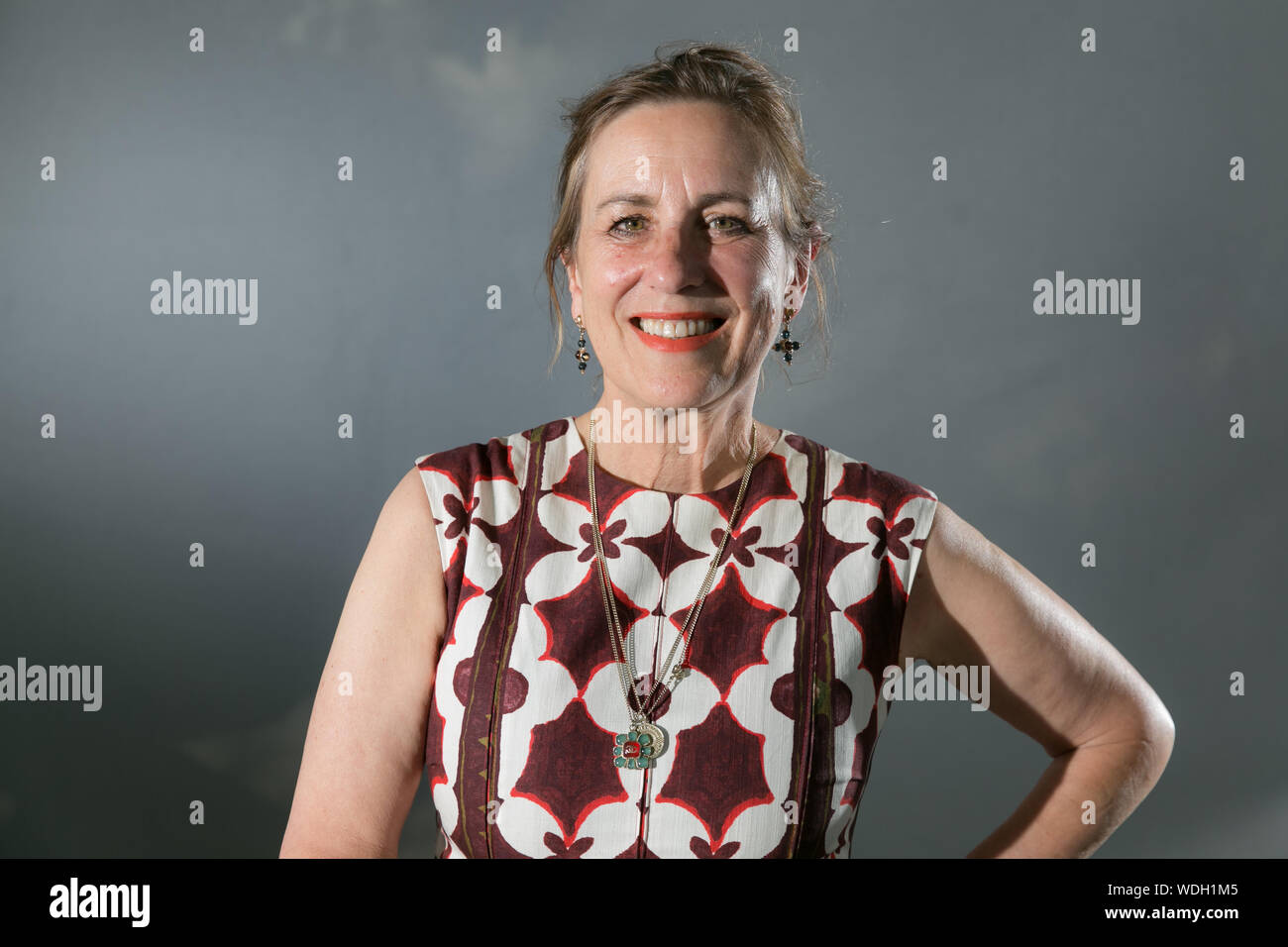 Edinburgh, Schottland, Großbritannien, 24. Aug 2019. Abgebildet auf dem Edinburgh Book Festival, schottische Journalist und BBC Newsnight Presenter, Kirsty Wark, fördert Stockfoto