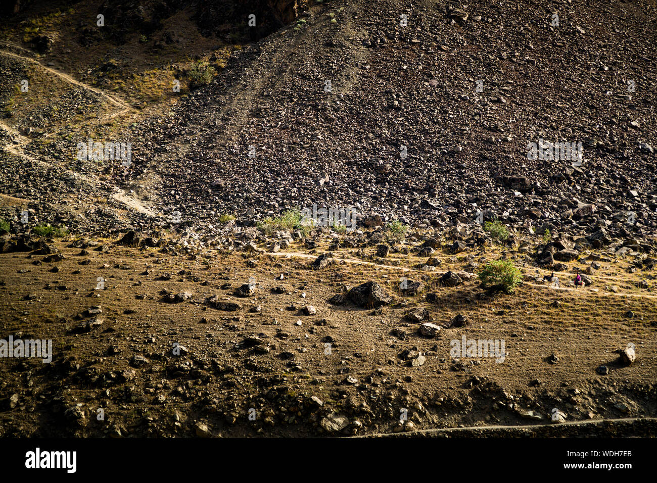 Seidenstraße in der Nähe von Tadschikistan und Afghanistan Stockfoto