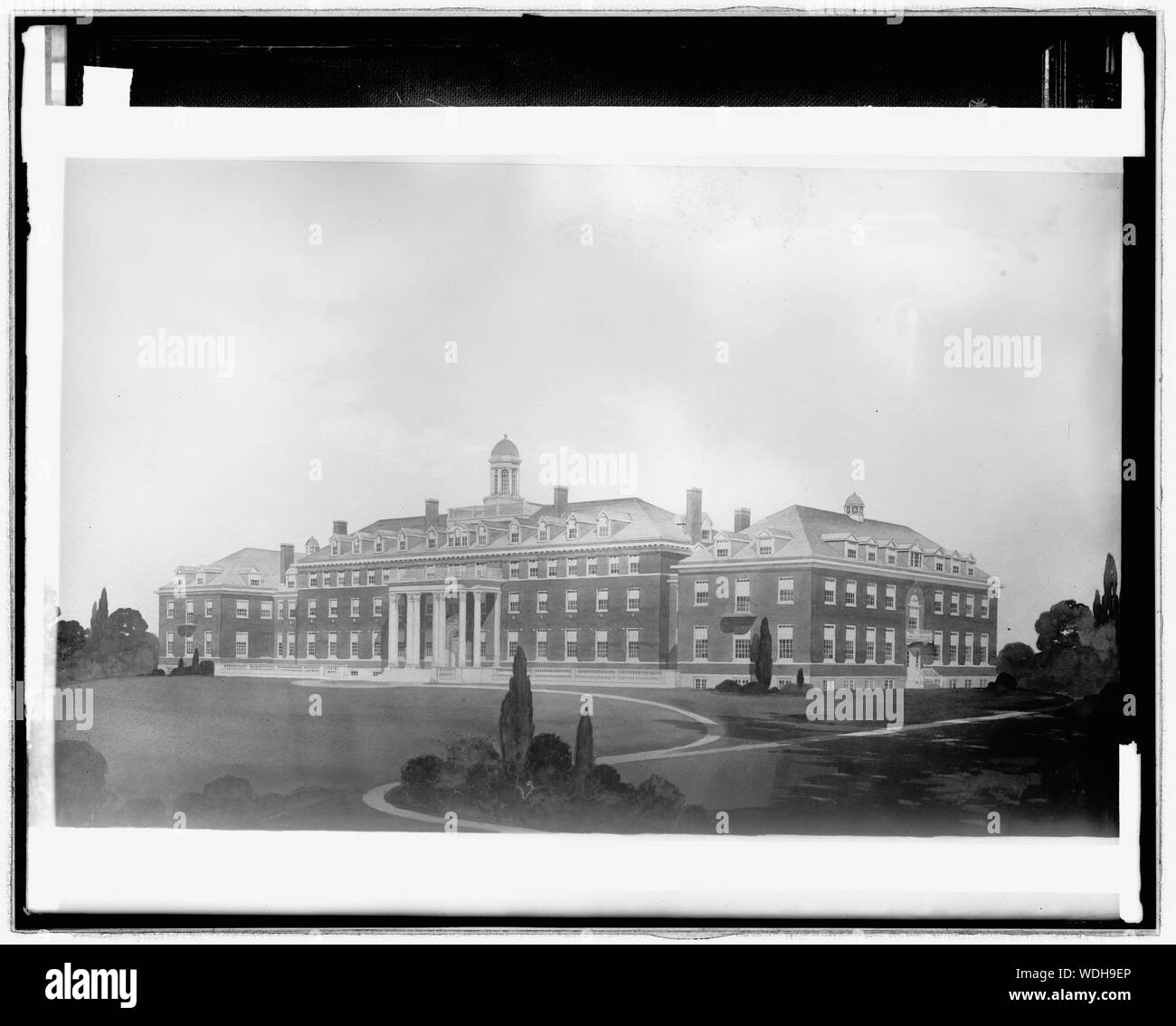 Boland Halle (Erbaut 1916-19), Georgetown Prep School, Rockville, MD. Abstract / Medium: 1 Negativ: Glas 8 x 10 in. oder kleiner Stockfoto