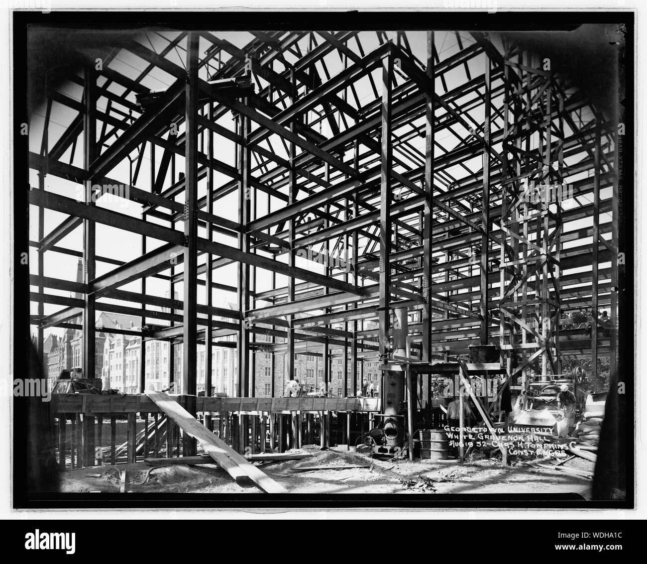 Der Georgetown University, Washington, D.C.], Bau, Weiß Gravenor Bldg., Okt. 18, '32 Abstract / Medium: 1 Negativ: Sicherheit Film 8 x 10 in. oder kleiner Stockfoto