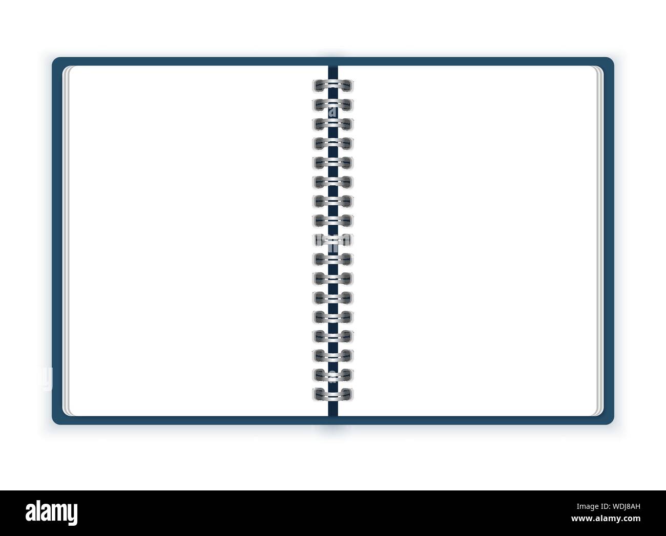 Offene Spirale notebook Vector Stock Vektor