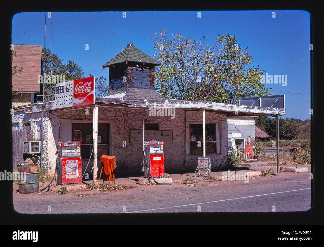 Gibble Gas, Arcadia, Oklahoma Stockfoto