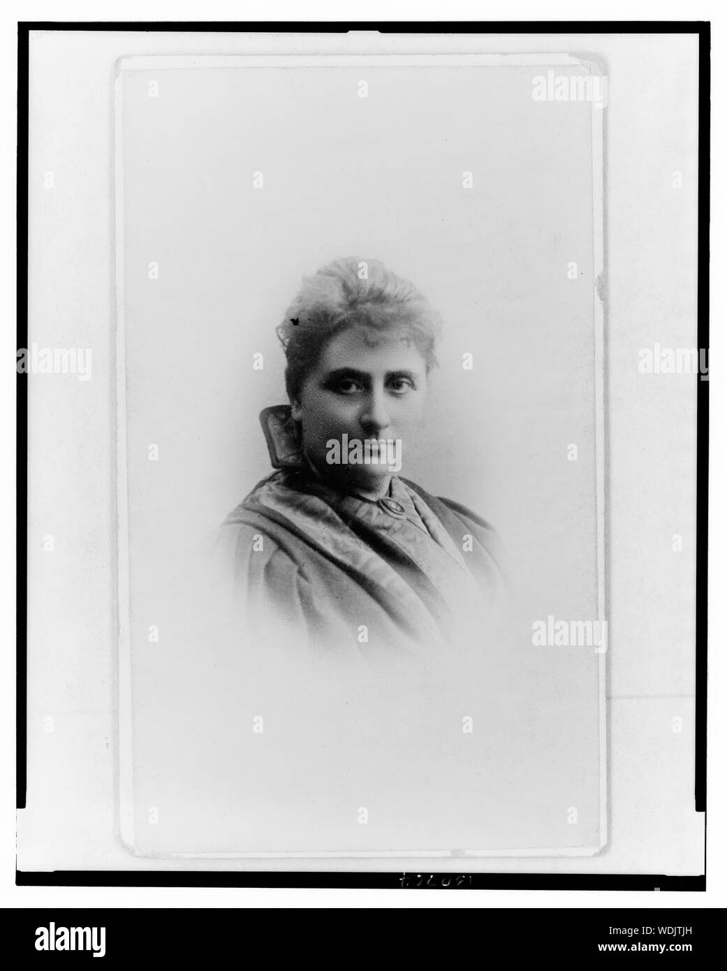 Gina Krog, Norwegisch feministische, Kopf und Schultern im Porträt, Vorderseite]/L. Forbech Abstract / Medium: 1 Foto auf carte de visite montieren. Stockfoto