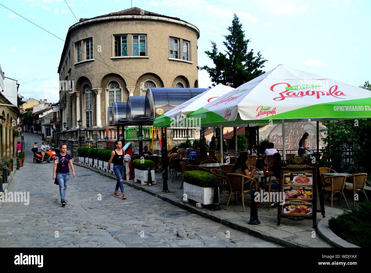 Restaurant in Veliko Tarnovo - Balkan - Bulgarien Stockfoto