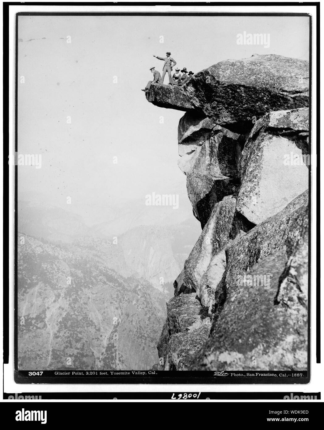 Glacier Point, 3201 Füße, Yosemite Valley, Cal. /Taber Foto., San Francisco, cal. Abstract / Medium: 1 Fotoabzug. Stockfoto