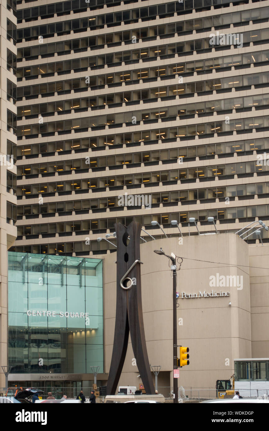 Penn Medicine Building Center Platz in Philadelphia PA Stockfoto