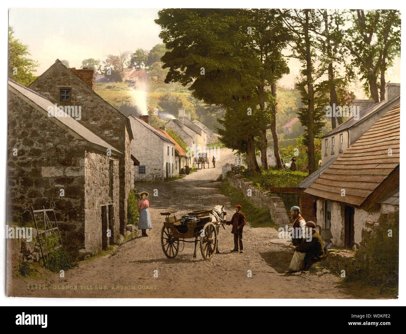 Glenoe Dorf. County Antrim, Irland Stockfoto