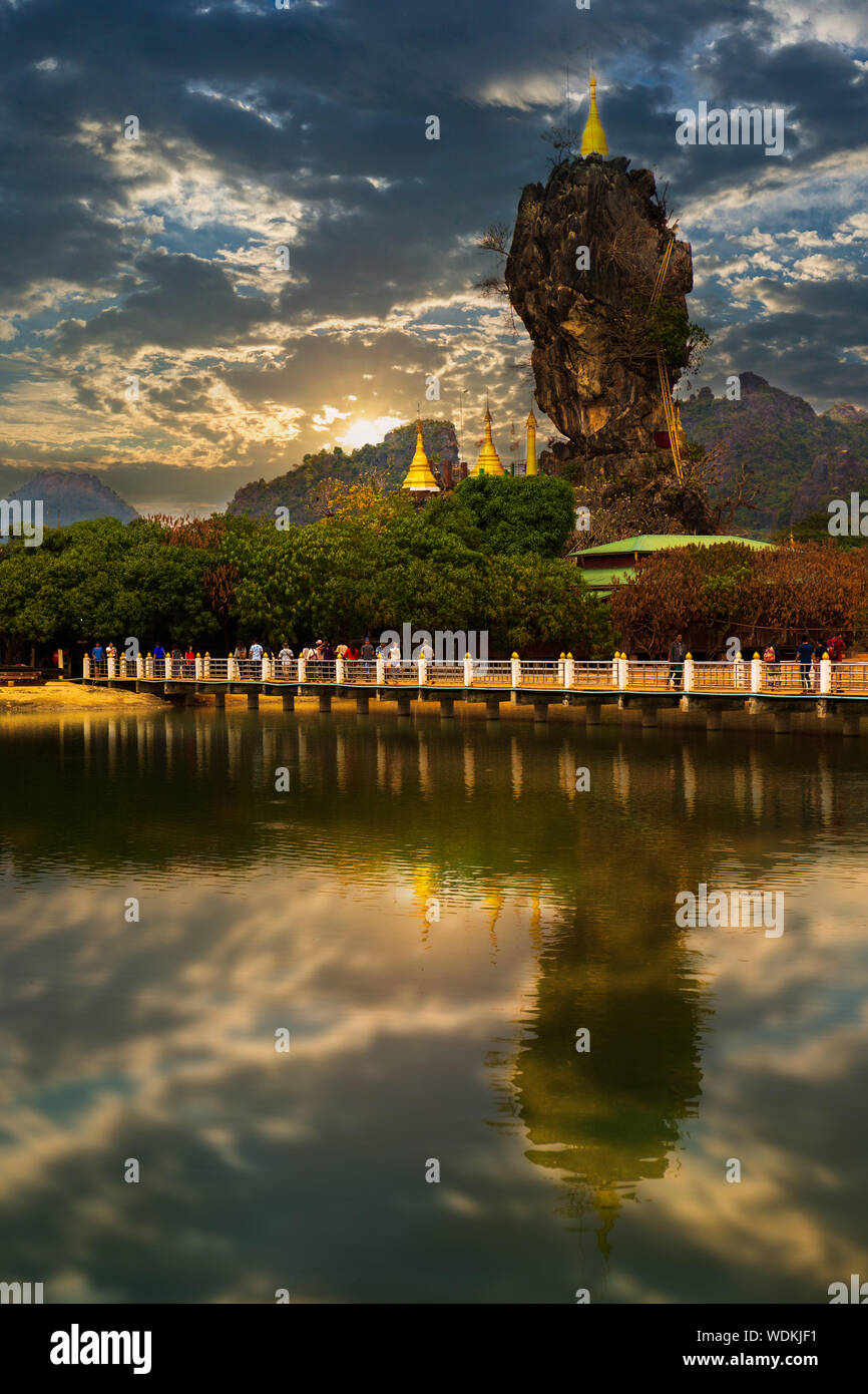 Die buddhistischen Kyauk Kalap Pagode Stockfoto